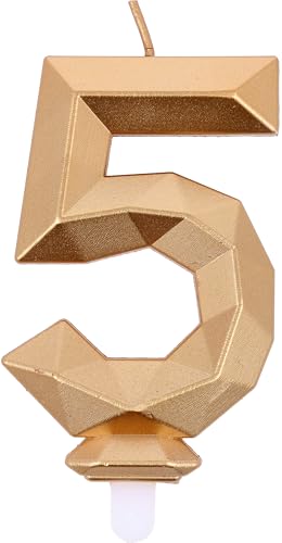 Kerze Diamond Gold Nr. 5 Kerze Diamond Gold Nr. 5 von Graziano
