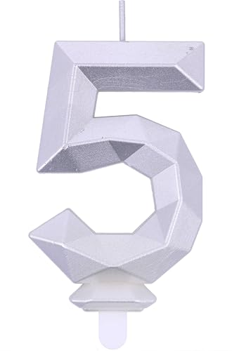 Kerze Diamond Silver Nr. 5 Kerze Diamond Silver Nr. 5 von Graziano