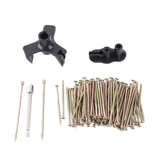 Boden reparatur set, komplettes Boden quietschen reparatur set, Holz unter Teppich quietschen kein Holz bearbeitungs projekt mehr liefert mit 5 Werkzeugen 50 Schrauben von Grcfumo