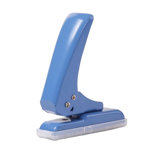 Einzellocher, Papierkreisstanzer, Hand-DIY-Papierschneider für Notizbücher, Sammelalben, Tagebuchplaner, Kalender, Agenda, Grußkarten (Blau) von Grcfumo