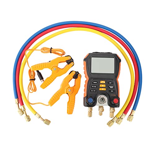 Grcfumo 1 PC Digitaler Verteiler, digitaler Hochdruck, digitaler Verteiler 2 in 1 Drucktemperatur -Tester Klimaanlage HLK Digitaler Verteiler Mete von Grcfumo