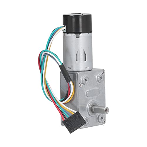 GRCFUMO JGY 370 -Encoder -Reduktionsmotor, mechanische Zahnräder, Vollmetall -Getriebemotor mit selbstverriegelung Einzelwelle DC 24 V (6RPM) von Grcfumo