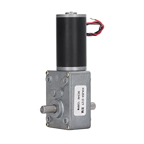 GRCFUMO -Zahnradmotor, RC -Elektromotoren, DC 24 -V -Geschwindigkeitsreduzierung Selbstverriegelung Dualwelle reversibler Motor (5RPM) (15RPM) von Grcfumo