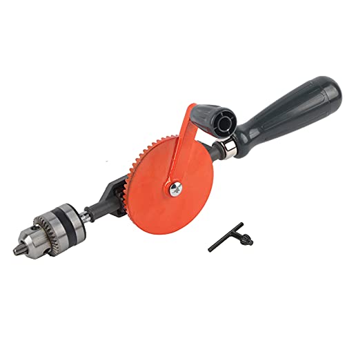 Grcfumo 1 Pc Portable, Classic Yankee Push Drill Set, Hand Crank Drill Mini Manual Drill with Double Pinions for Wood Plastic (1/4 inch) (3/8 inch) von Grcfumo