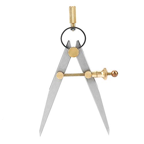 Grcfumo 100 -mm -Leder -Trenner rotierende Kratzer Ledercraft Compass, verstellbare abschließbare Stahl -Trennflügel -Lederkompass, Kohlenstoffstahl Ledercraft Compass für Lederfah von Grcfumo