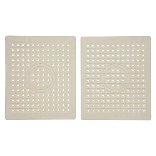 Grcfumo 2pcs Gummi -Spüle Matte, großer Sink -Waschmatten Gitter, robuste große Abfluss -Abfluss -Spüle Matte für Küchen, Kühlschrankregale, Schubladen von Grcfumo