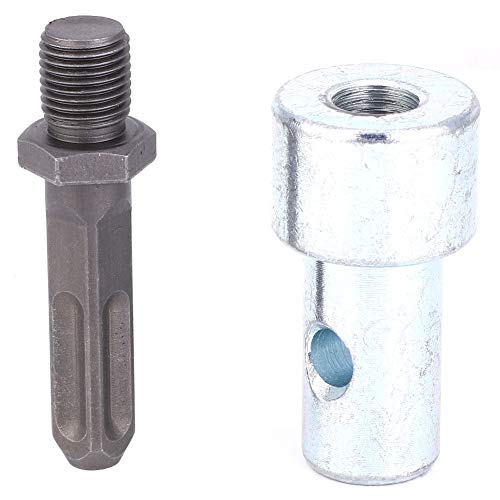 Grcfumo Elektrischer Hammeradapter, Erdschnecken -Bohranbieter -Adapter, Square 4 Pits Bohrbitadapter für elektrische Hammer zum Erdschneckenanschluss Werkzeug von Grcfumo