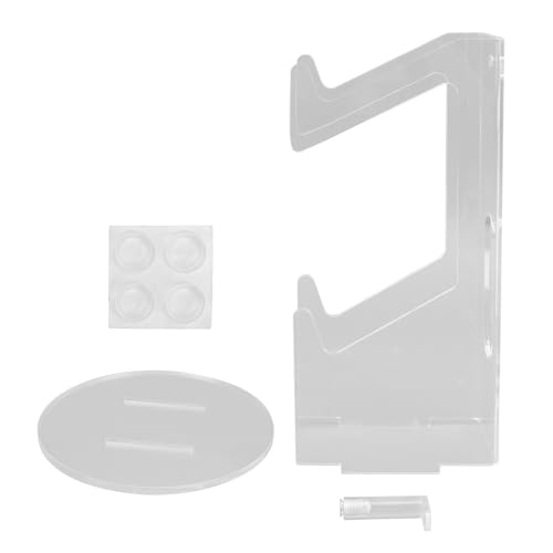 Grcfumo Game -Controller -Halter, Acryl -Desktop -Controller -Display, Stabiler Headset -Controller -Stand für Desktop und Computertabelle (Transparentand Transparent Rounded Bottom) von Grcfumo