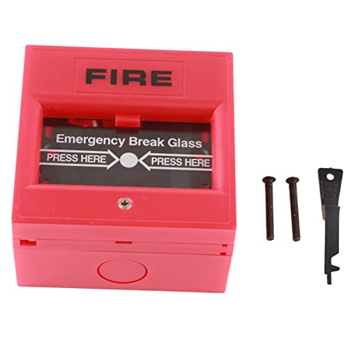 Grcfumo Glass Break Alarm Button, Fire Alarm Lock, Glass Break Alarm Button Manual Reset Fireproof Red for Escape Door Security System Grcfumo Glass Break Alarm Button, Fire Alarm Lock, Glass Break Alarm Button Manual Reset Fireproof Red for Escape Door Security System von Grcfumo