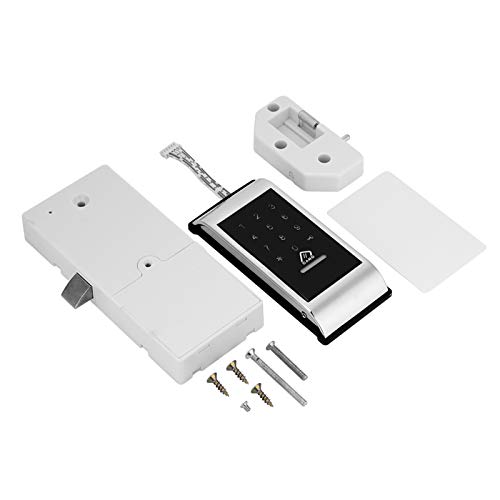 Grcfumo Touch Keypad Lock, Touch Tastatur Kennwort Kennwort -Taste Zugriffsschloss Digitales elektronisches Sicherheitsschrank codierter Schließfach für Home Hotel Office Apartment (Silber) von Grcfumo