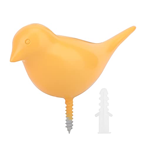 Grcfumo Wandbügel, kreative Kleiderhaken Wandmontierte Hakenregal, Vogel Haken Wandtürstürbügel Kleidung Hut Taschen Handtuch Hanging Rack Hold Halter (Gelb) von Grcfumo