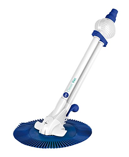 Gre 19001 Classic Vac - Automatischer Poolreiniger, Mindestfiltration 0,75 PS, Farbe Weiß und Blau, 84 x 16 x 39 cm von Gre