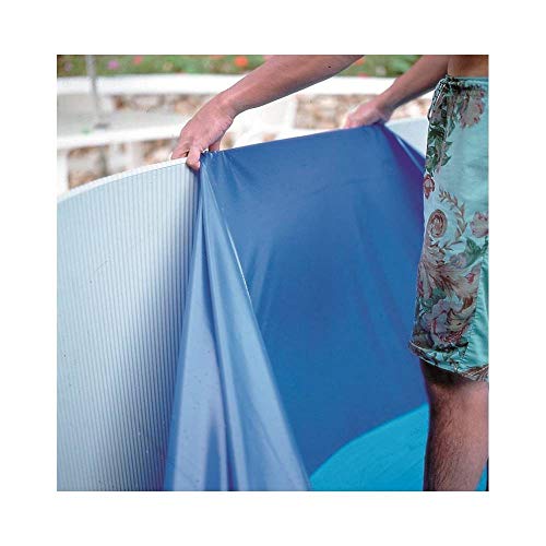 Gre 773486 - Poolfolie für ovale Pools, 610 x 370 x 120 cm (Länge x Breite x Höhe), Overlap System, Farbe Blau von Gre