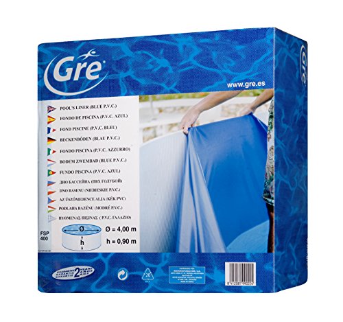 Gre FPROV617 - Poolfolie für ovale Pools, 610 x 375 x 132 cm (Länge x Breite x Höhe), Hängesystem, Farbe Mosaikoptik von Gre