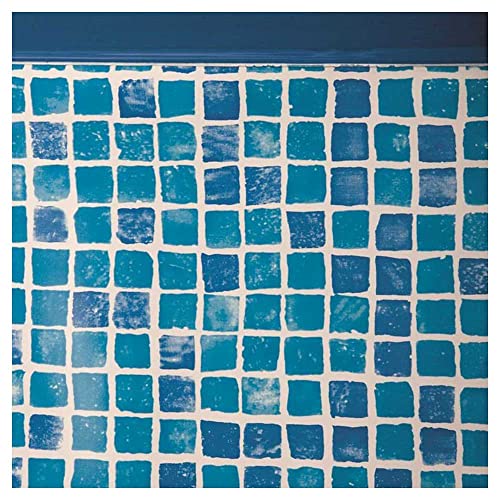 Gre FPROV827 - Poolfolie für ovale Pools, 800 x 470 x 132 cm (Länge x Breite x Höhe), Hängesystem, Farbe Mosaikoptik von Gre