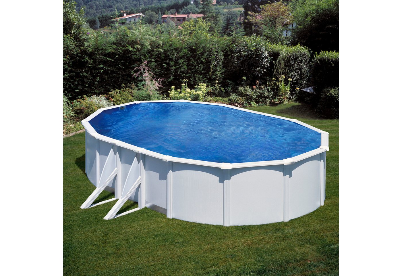 Gre Ovalpool Aufstell Stahlwandpool (Komplett-Set, 5-tlg), BxLxH: 300x500x120 cm von Gre