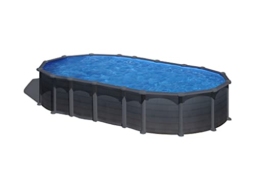 Gre Pool KITPROV618GF Capri - Aufstellpool aus Stahl, oval, mit Graphitoptik. Abnehmbare Gartenpool. 610 x 375 x 132 cm Gre Pool KITPROV618GF Capri - Aufstellpool aus Stahl, oval, mit Graphitoptik. Abnehmbare Gartenpool. 610 x 375 x 132 cm von Gre