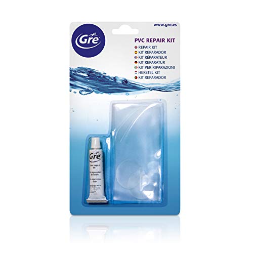Gre V12 - Poolfolie-Reparaturset, mit Klebstoff und Klebeflicken für klares PVC Gre V12 - Poolfolie-Reparaturset, mit Klebstoff und Klebeflicken für klares PVC von Gre