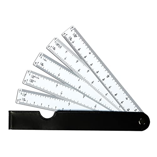 19 cm Skalenlineal, Ingenieurskala, Architektenlineal, flexibles Zeichenlineal, tragbares Messwerkzeug für Grafiken von Greabuy