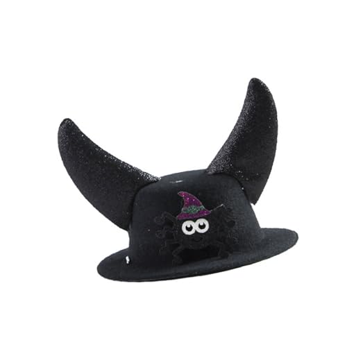 Festival Pet Teufelshorn Hut Halloween Party Kostüm Katzen Hund Zubehör Kopfbedeckung DressingUp Kopfbedeckung für Urlaub Event Halloween Haustier Kopfbedeckung von Greabuy