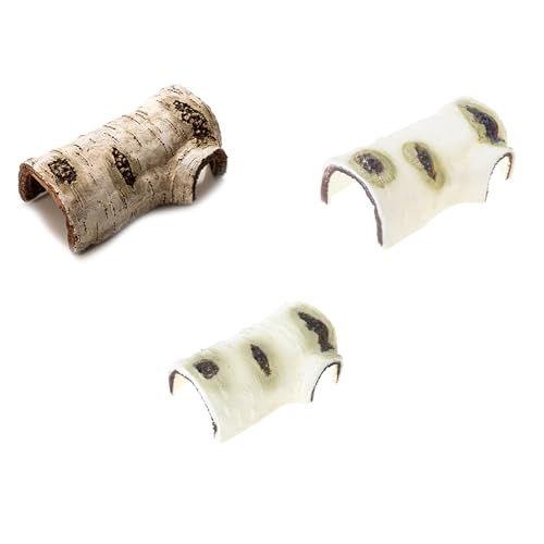 Greabuy Höhlen, kleine Höhlen, sicher für kleine Tiere, verstecken, Kunstharz, künstlicher Baumstamm von Greabuy