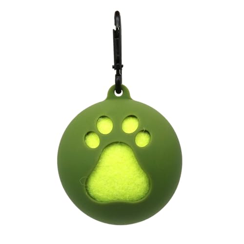 Greabuy Leichtgewicht Tenniskugelhalter Mit Hunde Lash Ansätzen Haustierhändler Tragbarer Clip Tragbarer Ball Clip Easy Installation Pet Supplies von Greabuy