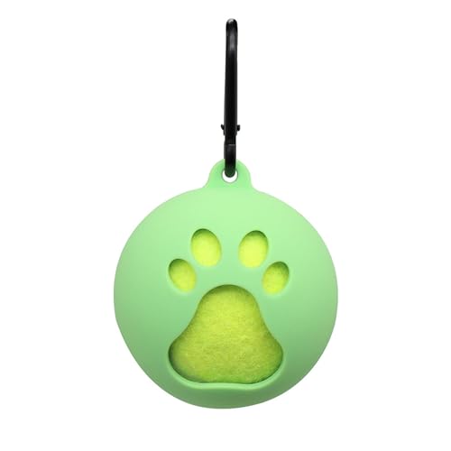 Greabuy Leichtgewicht Tenniskugelhalter Mit Hunde Lash Ansätzen Haustierhändler Tragbarer Clip Tragbarer Ball Clip Easy Installation Pet Supplies von Greabuy
