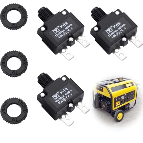 3pcs Thermal Circuit Breaker 16 A Thermal Overload Protection 125-250V AC 50V DC 16A Push Button Circuit Breaker Manual Reset 3pcs Thermal Circuit Breaker 16 A Thermal Overload Protection 125-250V AC 50V DC 16A Push Button Circuit Breaker Manual Reset von Greacesrio