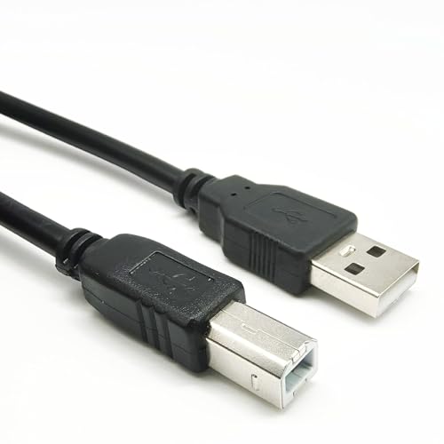 MIDI Instrument Cable 1.8m, Printer Cable, USB A to B Cable Compatible with Piano, Midi Controller, Midi Keyboard, Audio Interface Recording, USB Microphone and More von Greacesrio