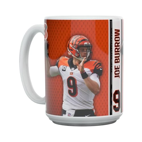 Great Branding Joe Burrow Motion Cincinnati Bengals NFL Tasse 450ml Great Branding Joe Burrow Motion Cincinnati Bengals NFL Tasse 450ml von Great Branding