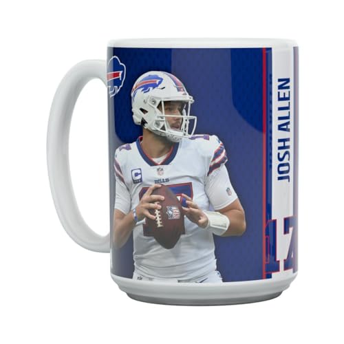 Great Branding Josh Allen Motion Buffalo Bills NFL Tasse 450ml Great Branding Josh Allen Motion Buffalo Bills NFL Tasse 450ml von Great Branding