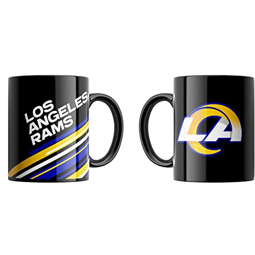 Great Branding Los Angeles Rams NFL Classic Mug (330 ml) Stripes Tasse - Stk von Great Branding