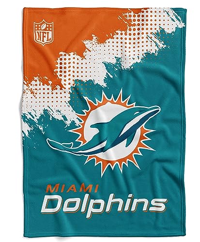 Great Branding NFL Miami Dolphins Football Kuscheldecke Decke Corner Throw Blanket von Great Branding