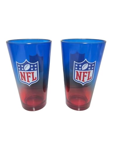 Great Branding NFL Shield Pint Gläser Glas Set 2er-Set 475 ml von Great Branding