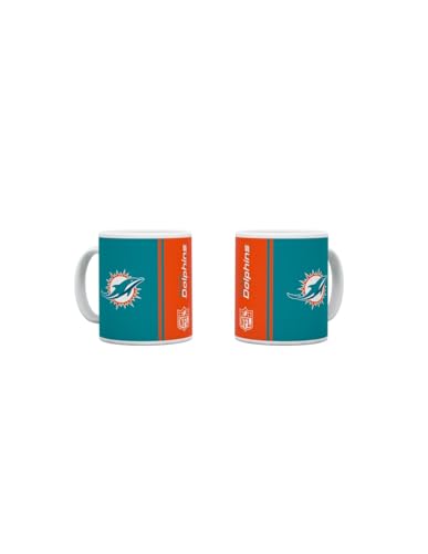 Great Branding NFL Tasse Becher Kaffeetasse ** Gridiron ** 330 ml (Miami Dolphins) von Great Branding