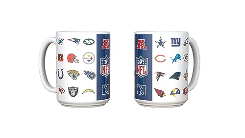 NFL Kaffeetasse All Team Logos Mug 440ml Tasse von Great Branding