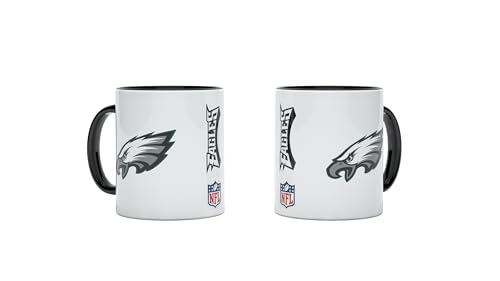 NFL Philadelphia Eagles Kaffeebecher Kaffeetasse Tasse 11oz 325ml Double Logo von Great Branding