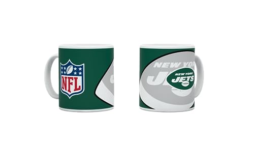 New York Jets NFL Tasse Becher Kaffeetasse Mug ** Shadow Logo and Shield ** 330 ml von Great Branding