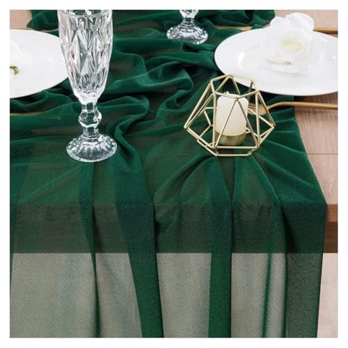 GreatRise Chiffon Tischläufer, 90×180cm Hochzeit Käsetuch Tüll Tischdecke Boho-Still Musselin Seihtuch-Tisch Läufer Rustikaler Gaze Tisch Dekostoff für Geburtstagsfeiern Küche Tischdeko Dunkelgrün GreatRise Chiffon Tischläufer, 90×180cm Hochzeit Käsetuch Tüll Tischdecke Boho-Still Musselin Seihtuch-Tisch Läufer Rustikaler Gaze Tisch Dekostoff für Geburtstagsfeiern Küche Tischdeko Dunkelgrün von GreatRise