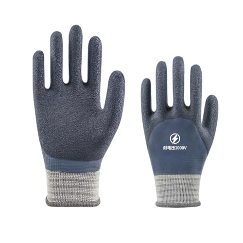 GreatRise Elektriker Handschuhe 1000 V Hochspannungsbeständige Gummi-Isolierhandschuhe Elektrikerhandschuhe Isolierte Arbeitshandschuhe Sicherheitshandschuhe für Elektrische Wartung Verhindern Stöße von GreatRise
