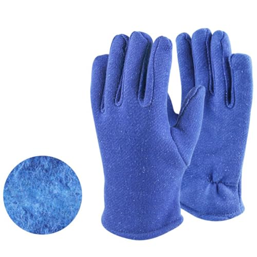 GreatRise Isolierte Gartenhandschuhe Robuste Baumwolle Arbeitshandschuhe mit Plüschfutter Schutzhandschuhe Winter-Schützende-Handschuhe für Garten-, Bauarbeit- und Bodenarbeiten Blau#2 GreatRise Isolierte Gartenhandschuhe Robuste Baumwolle Arbeitshandschuhe mit Plüschfutter Schutzhandschuhe Winter-Schützende-Handschuhe für Garten-, Bauarbeit- und Bodenarbeiten Blau#2 von GreatRise