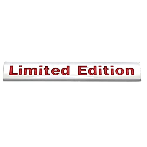 Greatideal Limited Edition Aufkleber, Selbstklebende Autoaufkleber, Meatal Autoaufkleber Embleme für Kofferraum Links rechts für Autos Motorräder Boote 10 x 1,5 x 0,4 cm von Greatideal