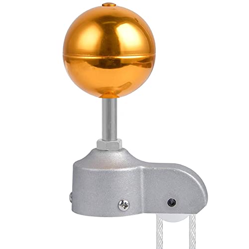 Greatideal Fahnenmast-Kit, Fahnenmast-Hardware-Teile-Reparatur-Set, Edelstahl-Outdoor-Fahnenmast-Zubehör Riemenscheibe Gold Ball Cleat Clip Schrauben Dekor 2 Zoll von Greatideal