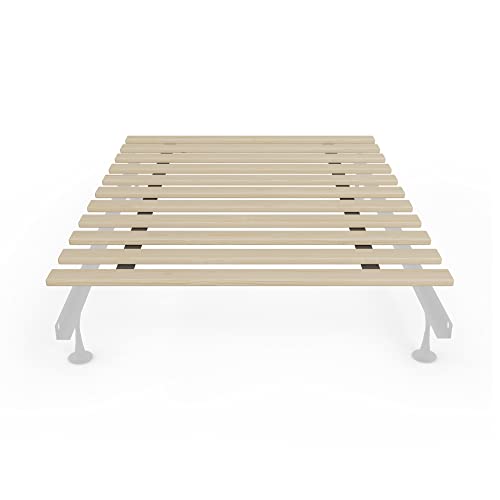 Greaton, 2,5 cm extra strapazierfähiges, horizontales Bunkie-Bunkie-Brett aus Holz, Doppelbett (99,1 cm), Beige von Greaton