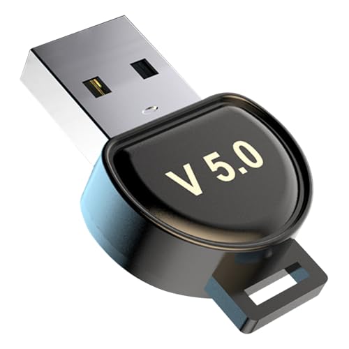 Greatzer USB Bluetooth Adapter Audio Bluetooth Transmitter Bluetooth 5.0 Sender PC USB Bluetooth Dongle Sprachanruf PC Plug & Play Unterstützt MAC OS/Windows/Linux Schwarz von Greatzer