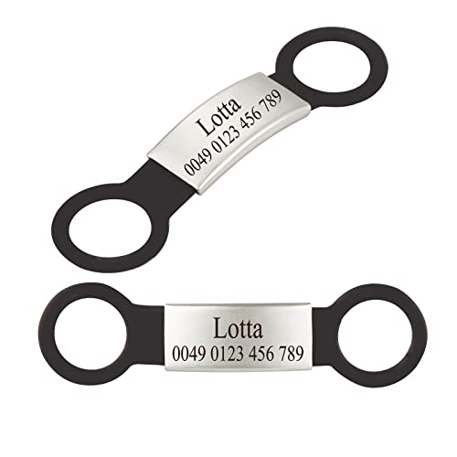 2 Stück Silikon Hundemarke mit Gravur,Haustier-ID-Marke zum Aufschieben Personalisierte Tiermarke für Hunde und Katzen 2 Stück Silikon Hundemarke mit Gravur,Haustier-ID-Marke zum Aufschieben Personalisierte Tiermarke für Hunde und Katzen von Gredstar