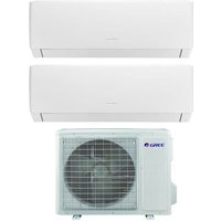 gree dual split inverter-klimagerät serie pular 12+12 mit gwhd(18)nk6no r-32 wi-fi integrated 12000+12000 von Gree