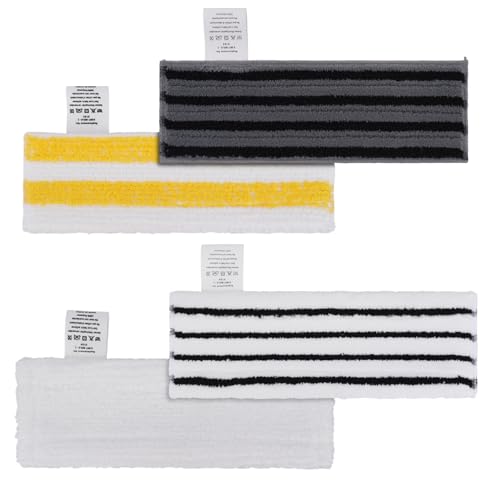 4 Stück Ersatz-Mikrofaser Tuchset kompatibel für Kärcher easyfix SC 1, SC 2, SC 3, SC 4, SC 5 Dampfreiniger, Mikrofaser Bodendüse Tuchset von GreeSuit