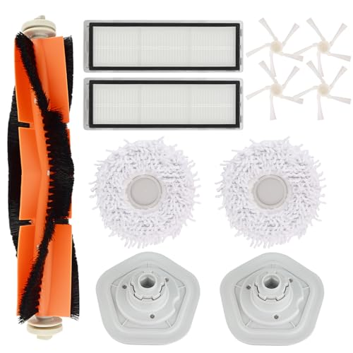 GreeSuit Filter Wischmopp Ersatzteile Zubehör Set Kompatibel für Dreame Bot W10/W10 Pro Staubsauger, 1 Hauptbürste, 2 Filter, 4 Seitenbürsten, 2 Mops mit 2 Wischtuchhalter GreeSuit Filter Wischmopp Ersatzteile Zubehör Set Kompatibel für Dreame Bot W10/W10 Pro Staubsauger, 1 Hauptbürste, 2 Filter, 4 Seitenbürsten, 2 Mops mit 2 Wischtuchhalter von GreeSuit