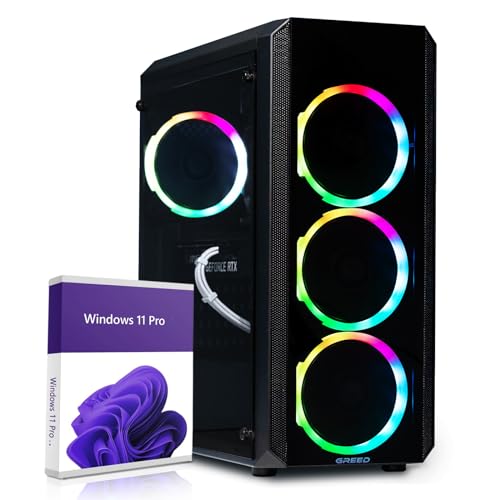 Greed® MK2 Lite - Entry Gaming PC mit Intel Core i5 10400F + Nvidia Geforce RTX 3050 - Ultra Schneller RGB Computer + 4K Raytracing Rechner mit 4,30 GHZ - 16 GB DDR4 RAM - 512 GB SSD - WLAN + W11 Pro von Greed